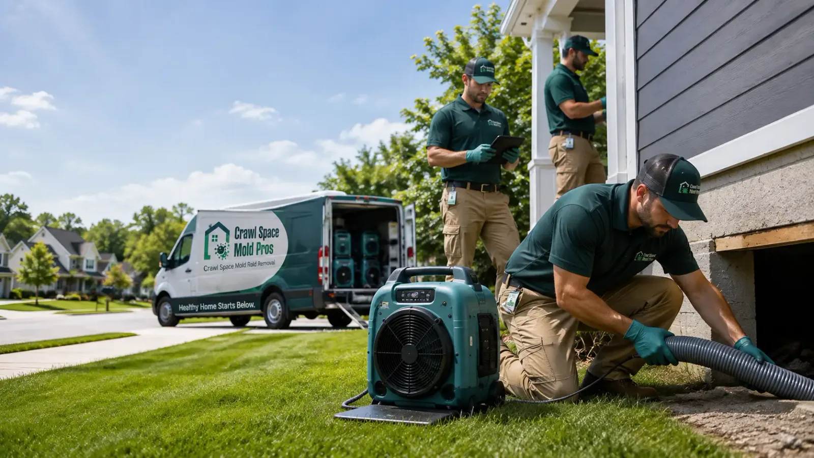 Crawl Space Mold Removal in Heltonville, IN